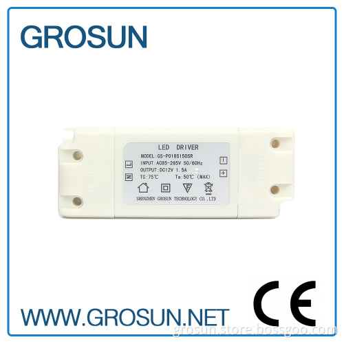 18W 12V Constant Voltage LED Driver/ Power Driver for LED Light/LED Tube
